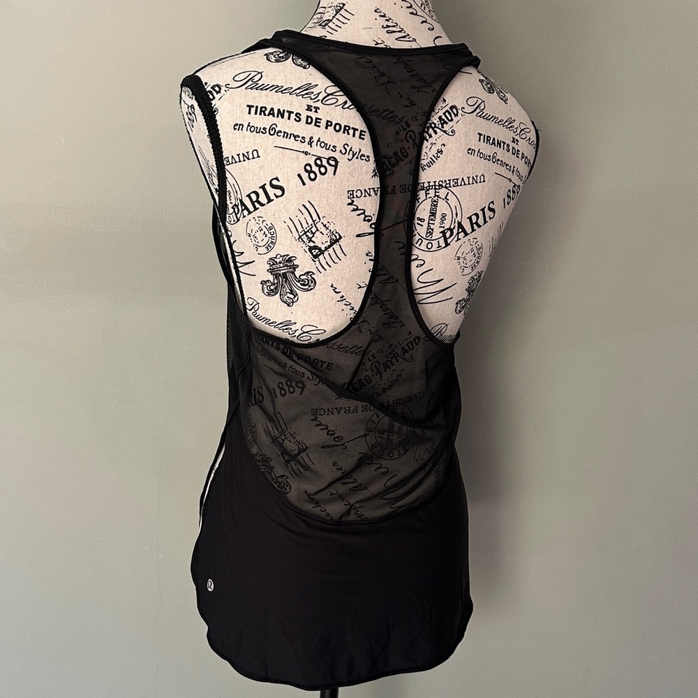 Lululemon Black Mesh Racerback Women's Top